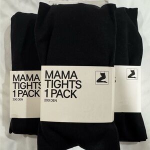 H&M Maternity Tights, BLACK, 3-PACK, SIZE XL